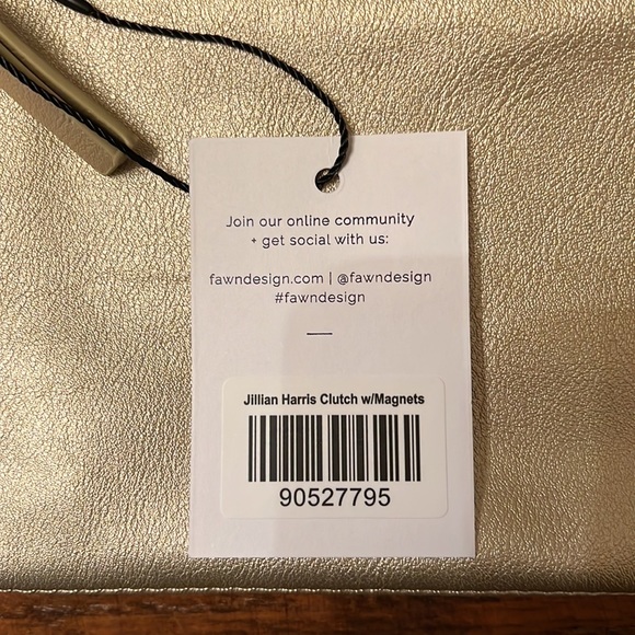 FAWN DESIGN for the Jilly Box Gold Foldover Clutch - Picture 2 of 6